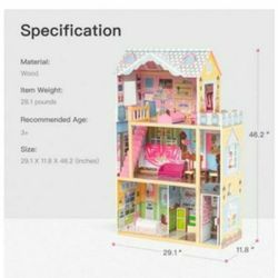 KID KRAFT DOLLHOUSE & PLAY KITCHEN - SWING SET