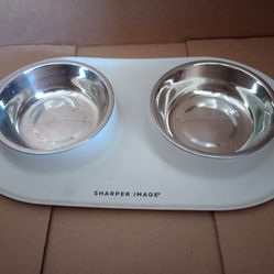 Small Pet Bowls Set of 2 with spillmat