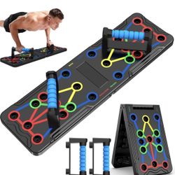Berleng Solid Push Up Board 15 in 1 Home Workout Equipment Multi-Functional System Fitness Floor Chest Muscle Exercise Professional Strength Training