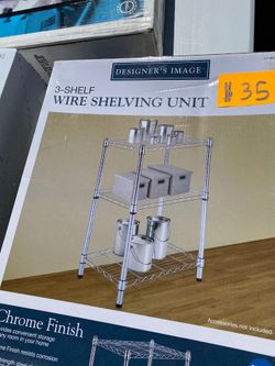 3 Shelf Wire Shelving Unit