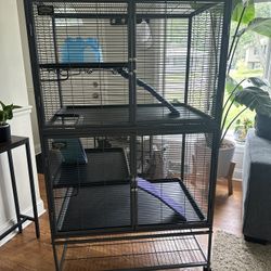 MidWest Homes for Pets Deluxe Critter Nation Double Unit Small Animal Cage (Model 162)