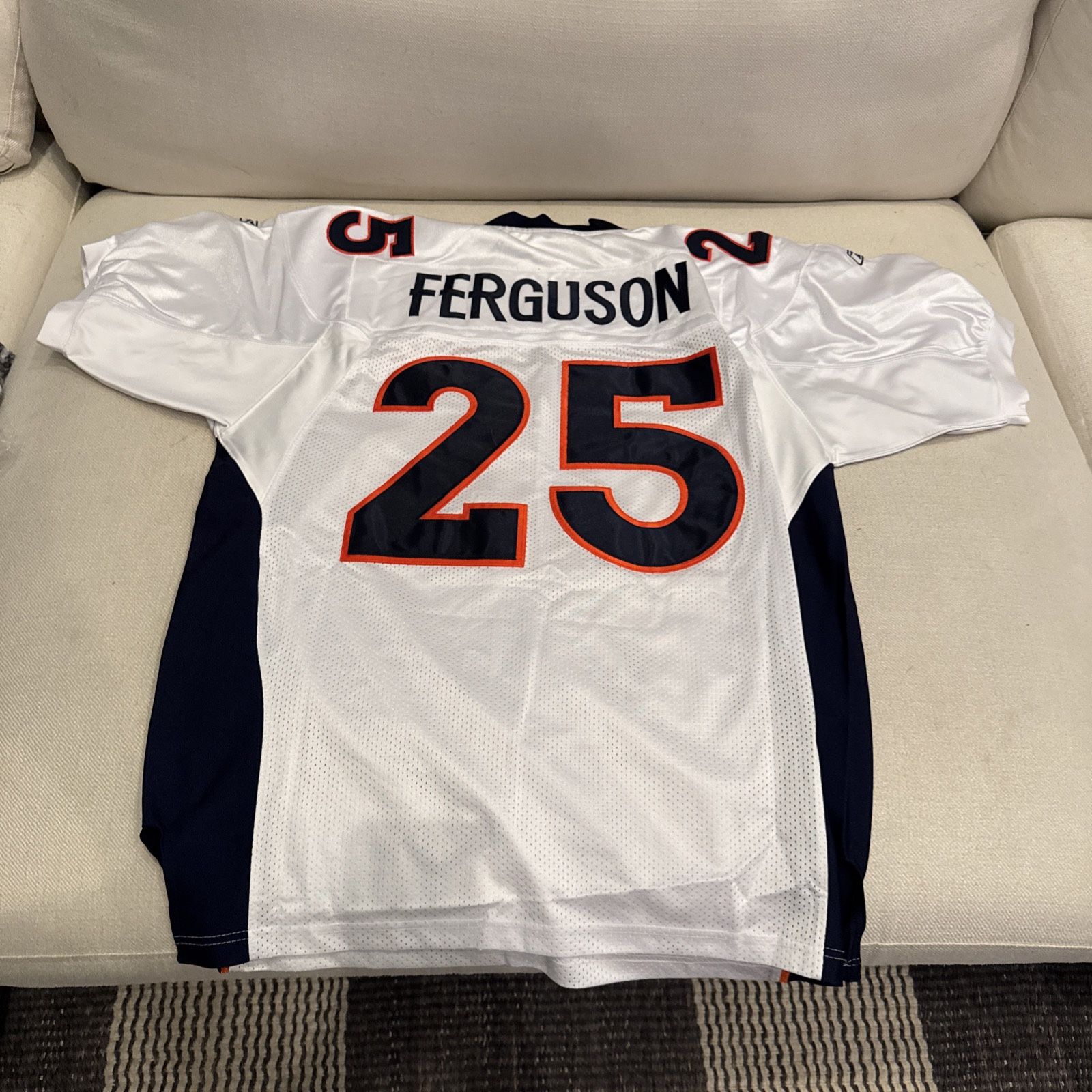 Nick Ferguson #25 Denver Broncos Team Player Issued & Worn Jersey NFL Illinois