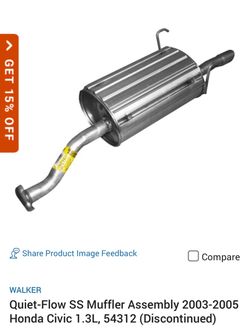 QUIT FLOW SS EXHAUST 2003-2005 HONDA CIVIC