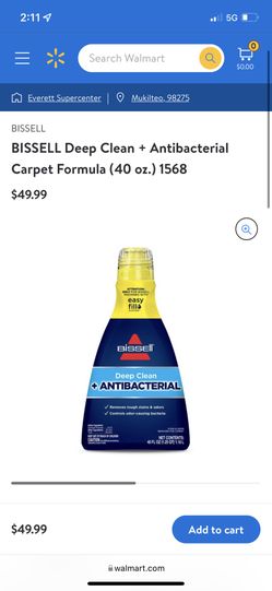 BISSELL Deep Clean + Antibacterial Carpet Formula (40 oz.) 1568