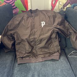 Paul Rodriguez, bombers jacket, skating, browno, and color extra large $50