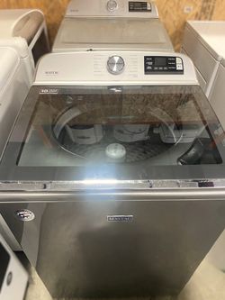 Premium Maytag Smart Washer & Dryer Set Metallic Slate Commercial Quality