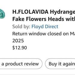 Hydrangea Fake Flower Bunch