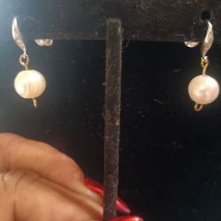 Freshwater Pearls On Silver