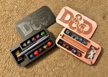 Dungeons And Dragons Dice, Minis. And Pen Case
