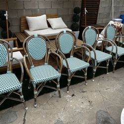 6 Outdoor Bistro Chairs