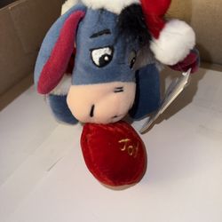  Disney Mouseketoys Santa Eeyore Plush 8" 