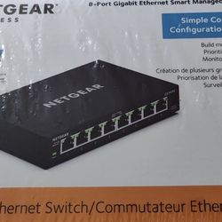 NETGEAR 8-Port Gigabit Ethernet Switch Hub Desktop, Network Splitter