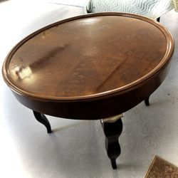 Round side table