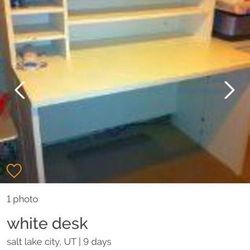 White desk