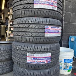 Vendo Set De Llantas 255/35ZR18 Marca AMERICAN 