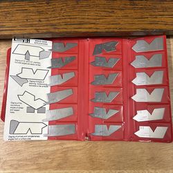 SPI 31-375-9 18 Piece Stainless Steel Angle Gage Set 6 to 90deg Primary Angle Machinist tools Cnc