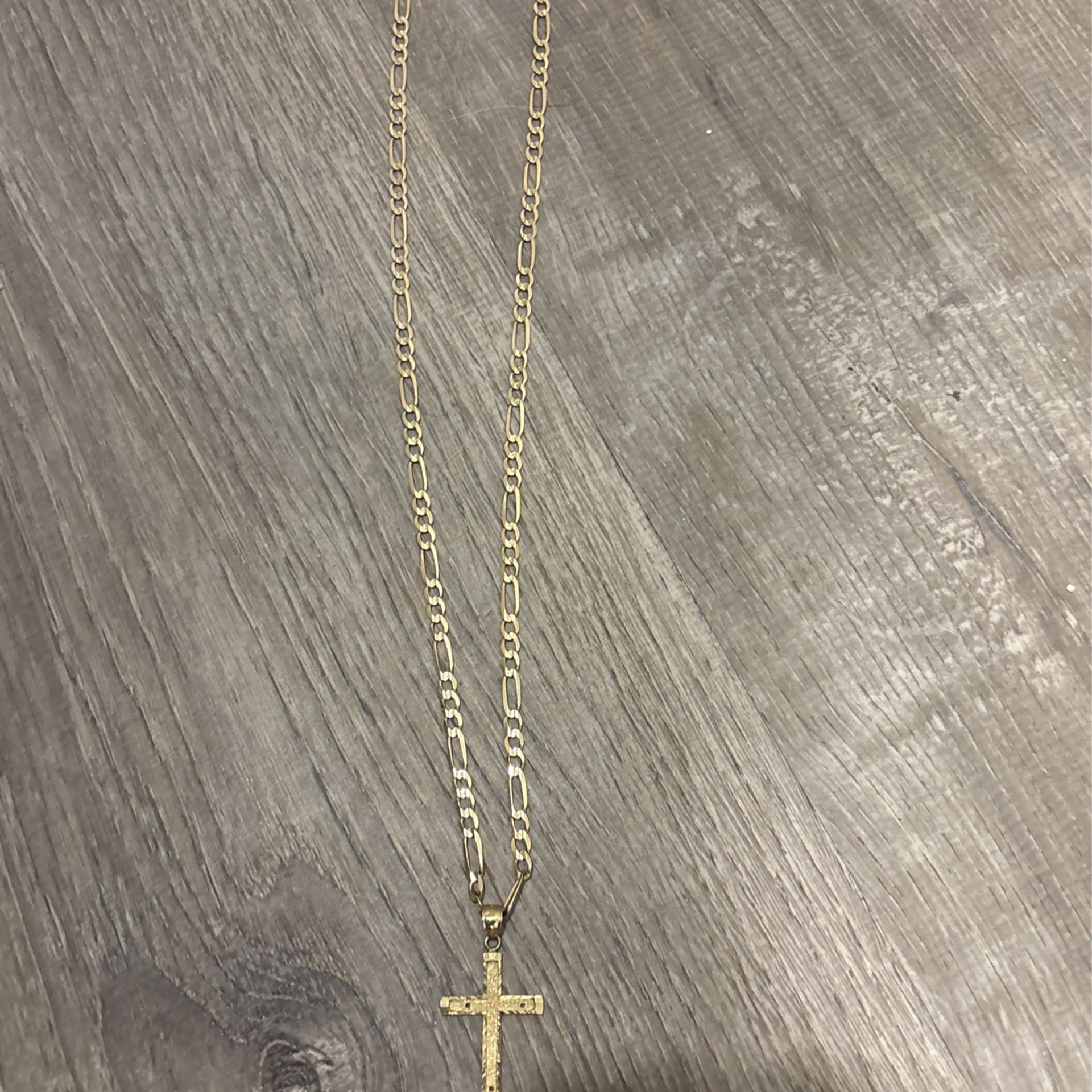 Gold Chain And Cross