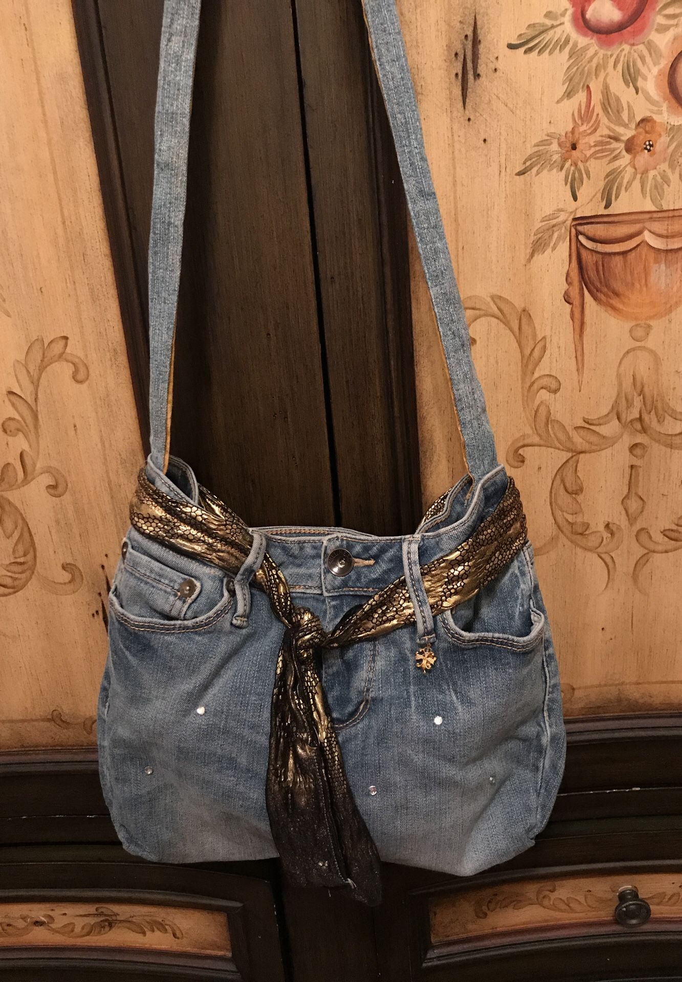 Pretty Handmade Jean Purse