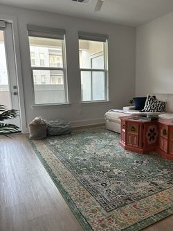 Large x Area Rug – Modern and Bright Living Room Rug – 9x12- Like New-$250- Available