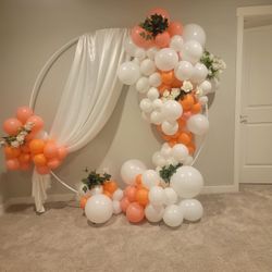 Fabric For Wedding Arches Balloon Arches Handrails Decor