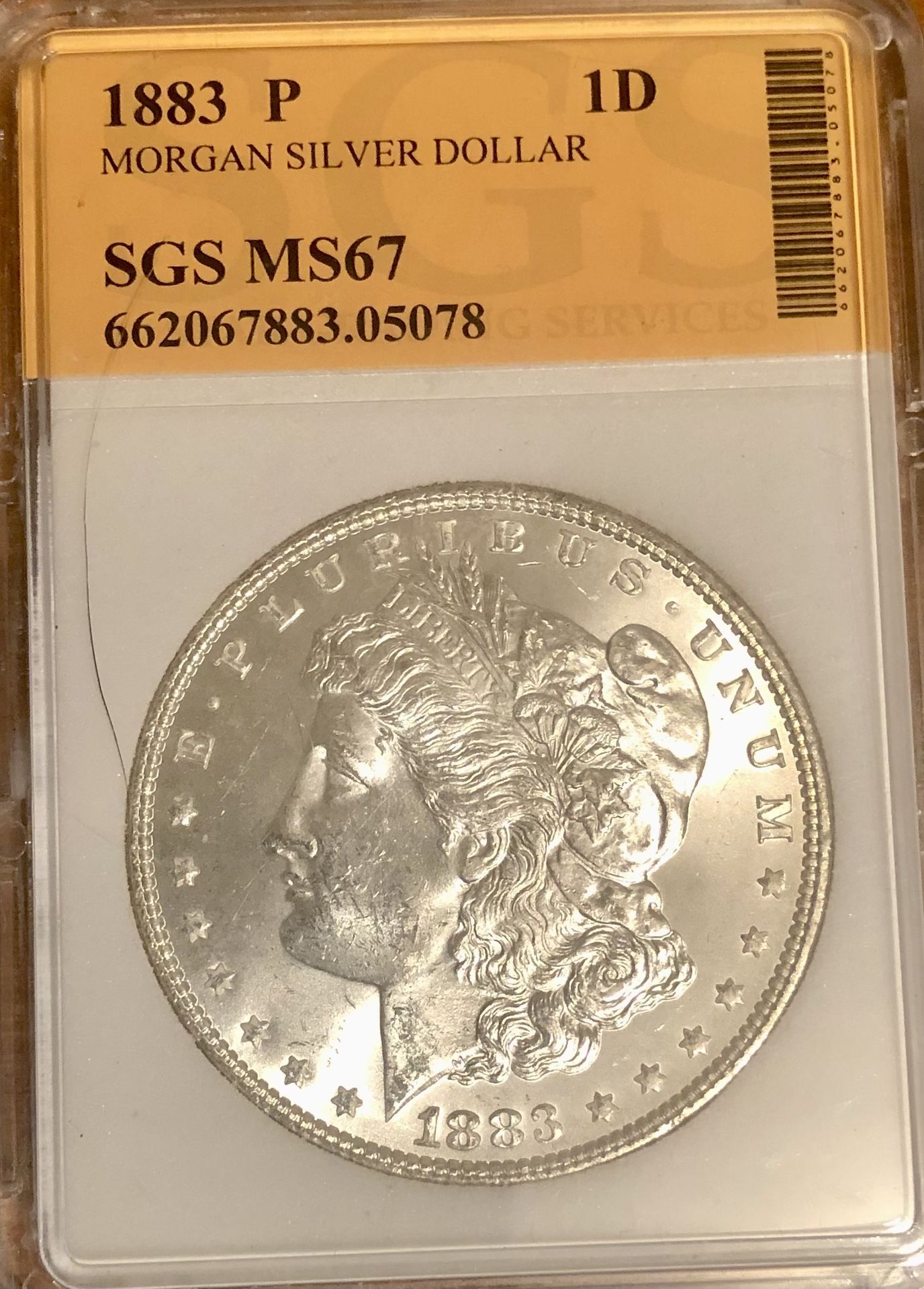 1883 P Morgan Silver Dollar