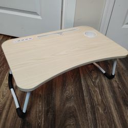 Laptop Bed Tray Table, Adjustable Laptop Stand, Portable Lap Desks with Foldable Legs, Reading Desk for Sofa Couch Floor - 23.5"LX15.5"WX10"H

