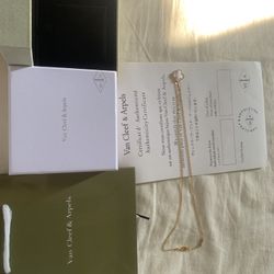 Van Cleef & Arpels Necklace – Gold Plated Over Silver, Brand New