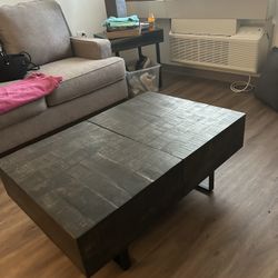 Wood Block Table