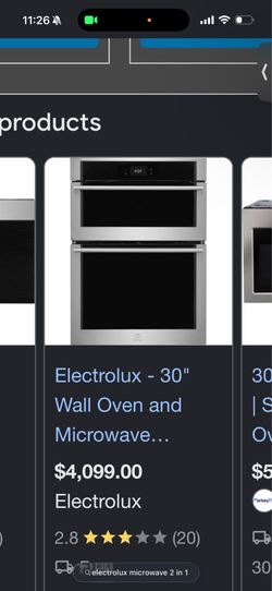 Electrolux microwave