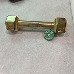 Supreme 5 Pound Gold Dumbbell Verified Authentic 