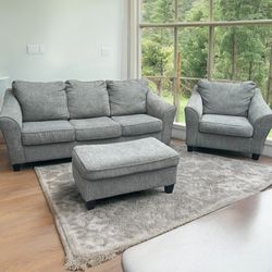 Couch Set With Ottoman *Free Delivery*