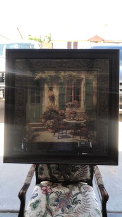 Framed painting