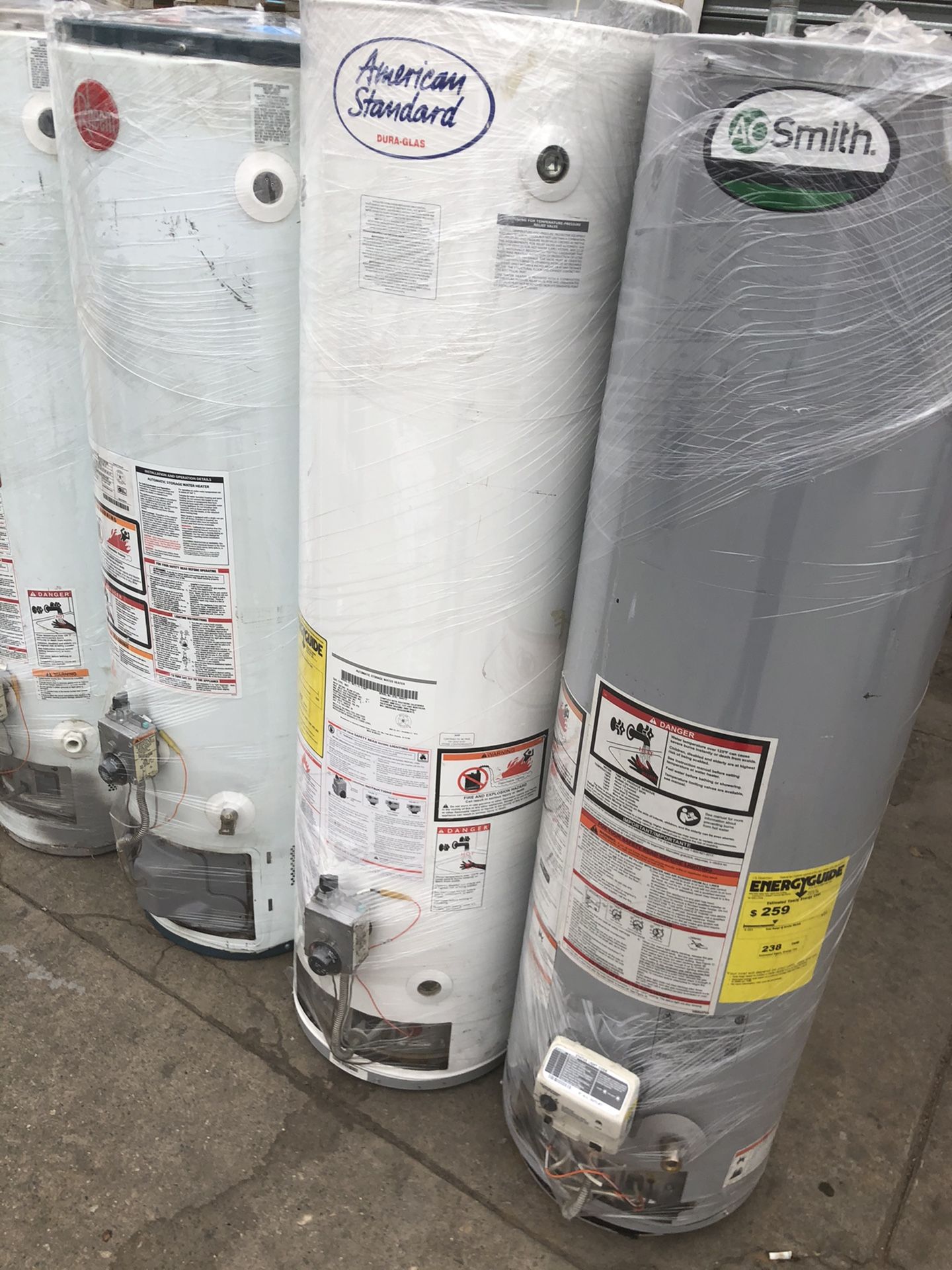 Water heaters and wall heaters sales new and used boilers sales