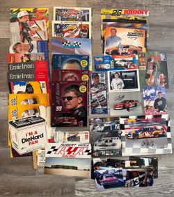 Vintage NASCAR Memorabilia Lot Signed Photos Kyle Petty Kenseth Benson Programs