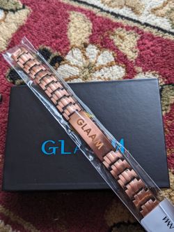 Rose gold pure copper bracelet - magnetic