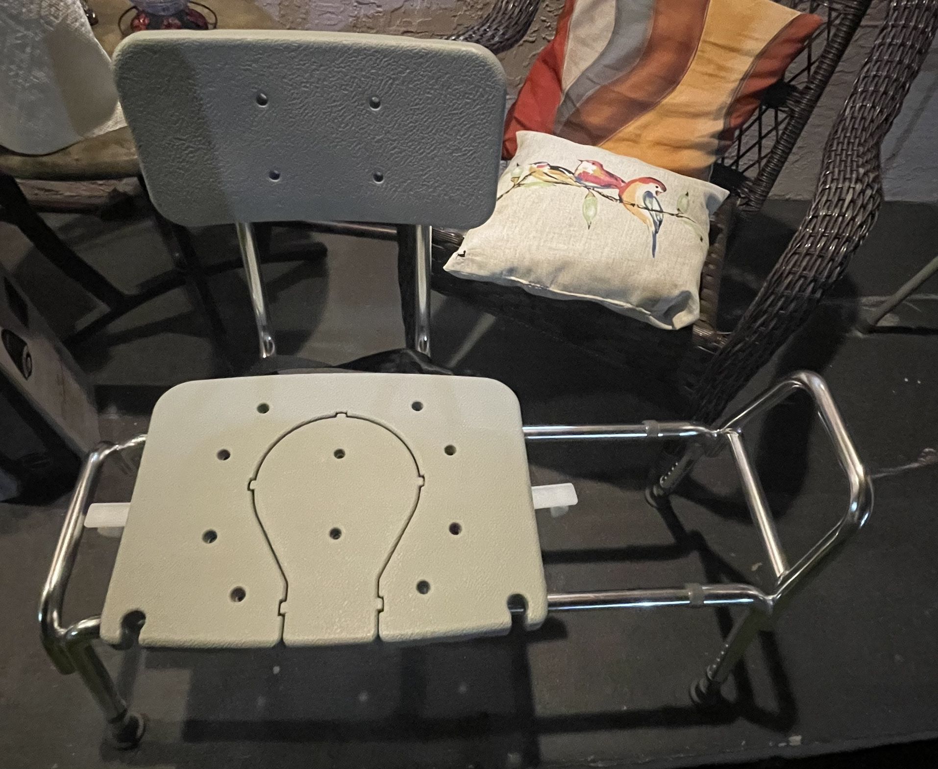 Sliding Shower Seat For Seniors Or People With Dissability