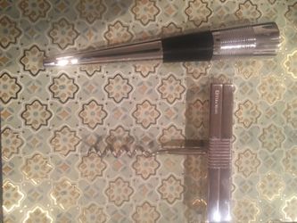Vera wang cork screw and cork silver