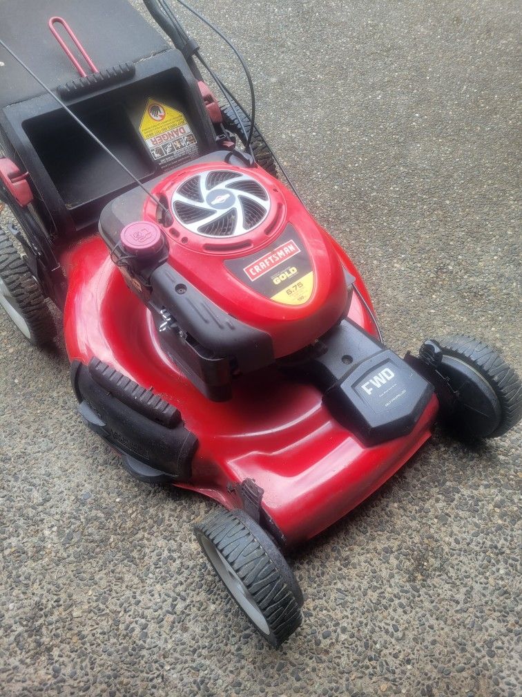 Very Clean Craftsman Gold 22" FWD Self Propelled Lawn Mower for Sale in