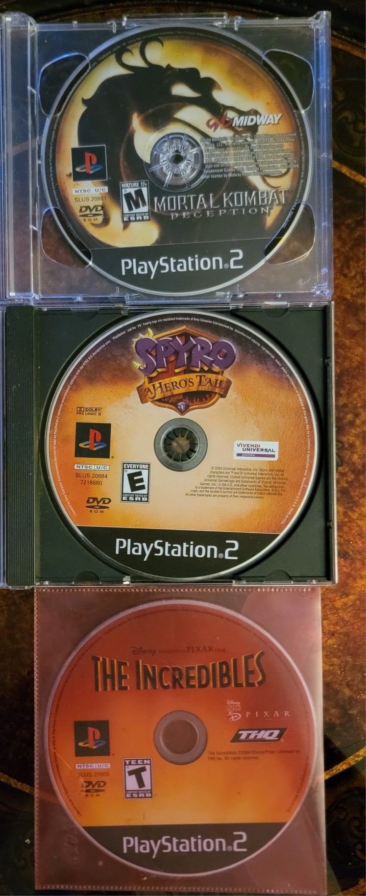 3 Playstation 2 Games