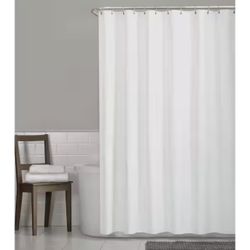 Glacier Bay Luxury Spa Waffle 70 in. x 72 in. Fabric Shower Curtain