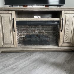 Fireplace TV Stand