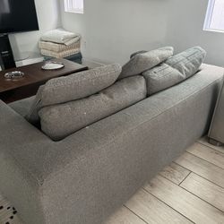 Scandinavian design, low profile couch