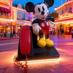 Mickey Mouse Phone Works With Cell Phone