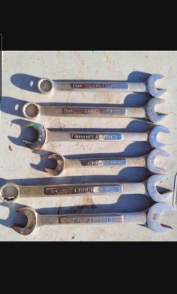 6pc CraftsMan Toot Wrenches Sizes Pictured