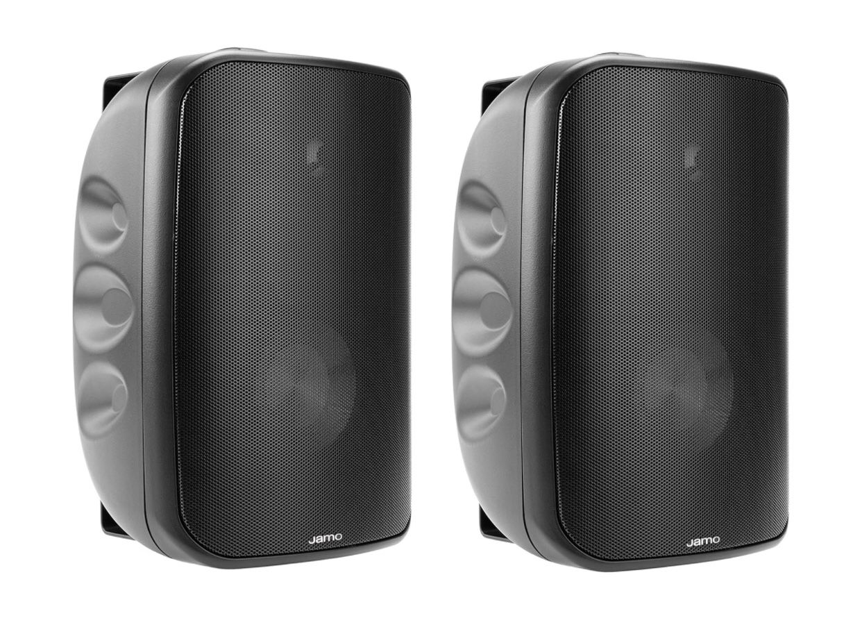 NEW! Pair of Jamo Klipsch IO-4 All Weather 4" Hard Conical Cone midrange 1" Aluminum Tweeter- BLACK