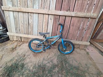 Dynacraft suspect bike blue and black splash