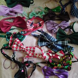 15 Doggie Bowties And 2 Ties