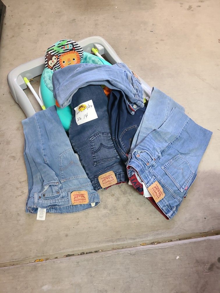 6 Boys Levi's Pants $40 Size 14REG