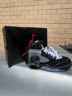 Air Jordan 5 Black Sneakers with Box