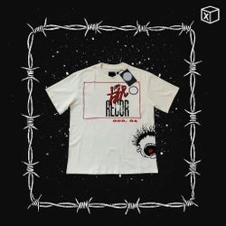 Men's And Women's Star Records "Hollywood, CA" White And Red Graphic Tee